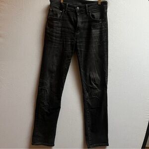 American Eagle AirFlex+ Athletic Straight Black Jeans Men's 33